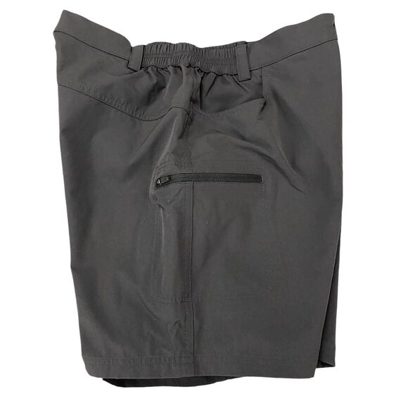 Willit Athletic Outdoor Cargo Shorts Womens Large Gray Stretch Zip Pockets Golf - Picture 9 of 11